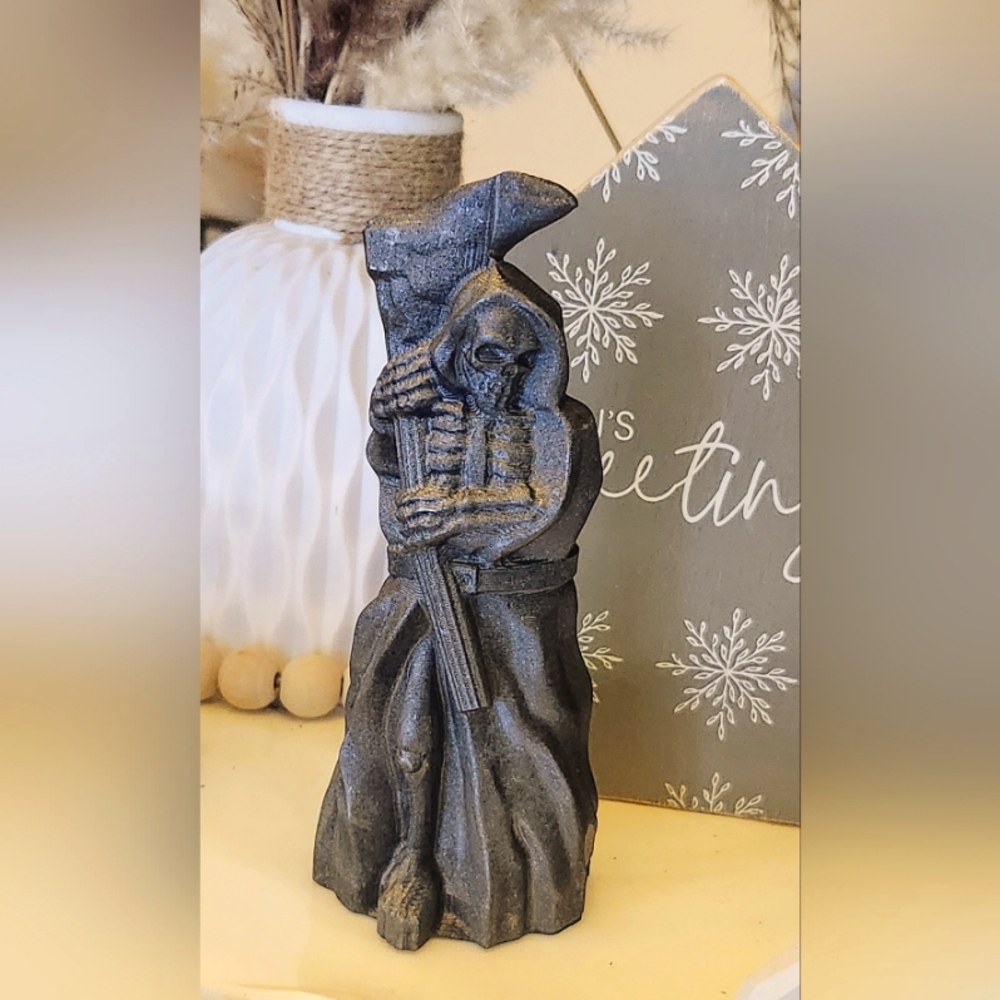 Shungite Grim Reaper , Death Carving